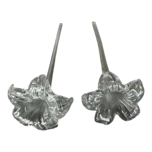 Antique Victorian Glass Crystal Flower Epergne Vases