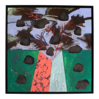 "Floating Rocks" Acrylic on Canvas by Paul Hrusovsky For Sale