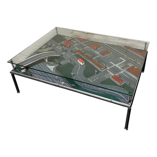 Coffee Table with Diorama, 1960s-1970s For Sale