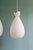 Scandinavian Pendant Lights in White Satin Glass and Brass, 1960s, Set of 3 For Sale - Image 16 of 18