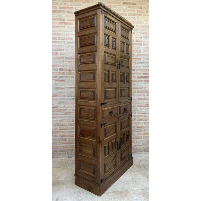 19th-Century Walnut Cupboard For Sale - Image 4 of 15