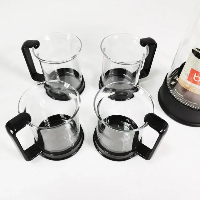 Postmodern Vintage Danish Coffee and Tea Set by C. Jorgensen, 1990s, Set of 5 For Sale - Image 3 of 11