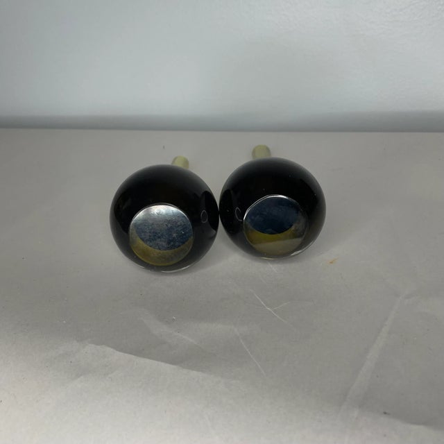 Mid-Century Modern 1960s Olive Murano Bud Vases by Antonio Da Ros- a Pair For Sale - Image 3 of 5