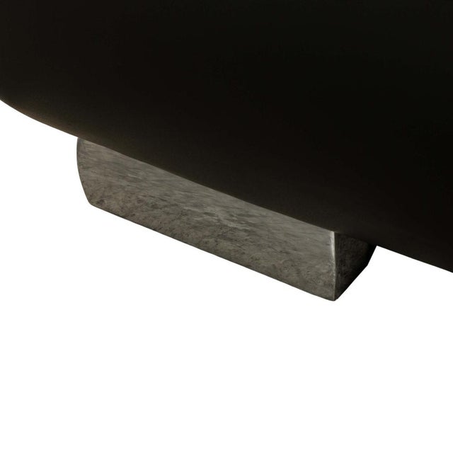 Black Volare Two-Seater Sofa in Black Leather from Koinor For Sale - Image 8 of 15