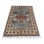 Hand-Knotted Blue and Red Afghan Medallion Wool Area Rug, 6'9" X 5'0 For Sale