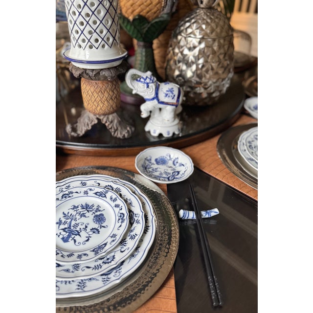 Mid-Century Asian Blue & White Fine Porcelain Knife Rests - A Baker’s Dozen For Sale - Image 18 of 18