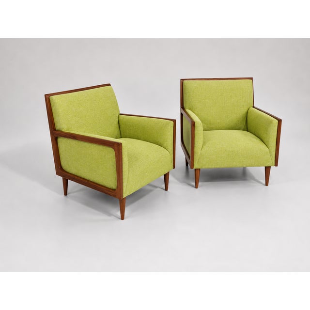 Mid-Century Modern Style Lounge Chairs - A Pair For Sale - Image 4 of 6