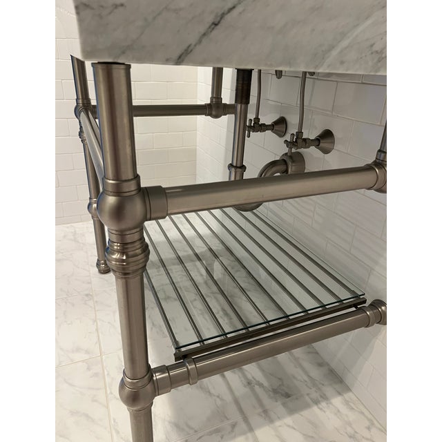 Large Marble Bathroom Sink For Sale - Image 4 of 5