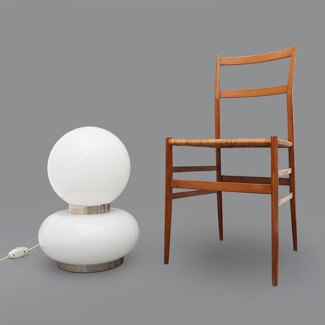 Table Lamp with Double White Glass Diffuser, 1970s For Sale - Image 12 of 13