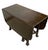 Vintage Jacobean Revival Oak Gateleg Drop-Leaf Dining Table With Scalloped Edge For Sale - Image 4 of 9