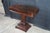 Antique 19th Century American Empire Crotch Mahogany Game Card Console Table For Sale - Image 4 of 15