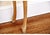 A wonderful Decorative Crafts Inc. console table with a classic Louis XV design, showcasing a striking chartreuse green...