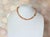 Peach Moonstone Beaded Necklace With Gold Plate Clasp For Sale In Cleveland - Image 6 of 10