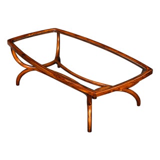 Sculptural Coffee Table in Brazilian Caviúna Wood by Giuseppe Scapinelli, Brazil, 1950s For Sale