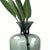 1990s Impeccable Monumental Timeless Modern Classic Green-Gray Translucent Glass Vase For Sale - Image 5 of 9