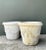 Vintage Cement Swag Embellished Planters - Pair For Sale - Image 4 of 12