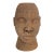 Vintage Rare Large Ife Clay / Terracotta Head of Oni Yoruba Nigeria African 17.5" H For Sale