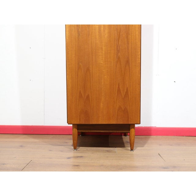 Mid Century Modern Vintage Teak Single Armoire Wardrobe by White and Newton Danish Style For Sale In Greensboro - Image 6 of 15
