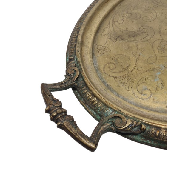 Antique Polish Oval Guilloshed Tray from Jarra, 1890s, in Very Good conditions. Designed before 1890 This piece has an...