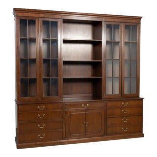 Kittinger Mahogany Executive Bookcase For Sale