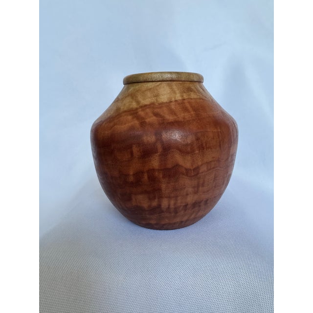 Beautiful Vase for dried flowers or can stand alone. This piece has amazing character in the wood. A great find for...
