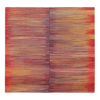 Handwoven Scandinavian Style Persian Kilim Rug 6’3″ X 7’2″ For Sale