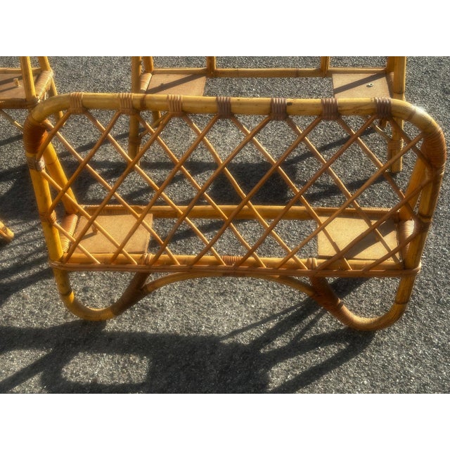Vintage Single Rattan Beds, 1970s, Set of 2 For Sale - Image 6 of 18