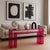 Sophisticated Lucite Console Table (Transparent Fuchsia) The Acrylic Console Table has clean and sophisticated lines and...