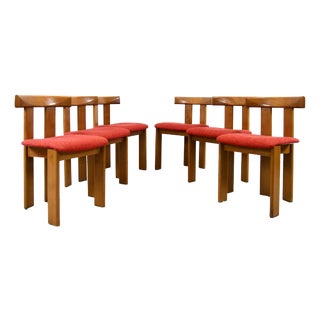 Vintage Dining Chairs by Luigi Vaghi, 1960s, Set of 6 For Sale