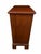 English Late 20th Century Reproduction Mahogany Crotch Veneer 3-Drawer Chest / Small Dresser With Brass Pulls For Sale - Image 3 of 8