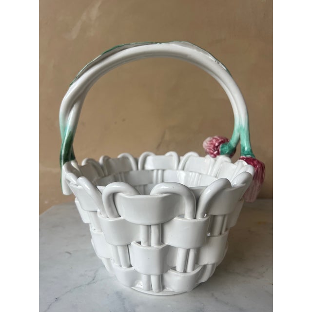 Ceramic Italian Ceramic Basket by Vietri For Sale - Image 7 of 10