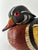 Beautifully hand painted and carved male Drake duck decoy. Drake is slightly larger than the average at 12.5" long. Signed...
