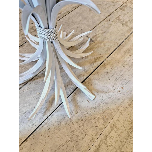 Hollywood Regency Coco Chanel Wheatsheaf Side Table in Metal by Hans Kögl, 1970s For Sale - Image 10 of 12