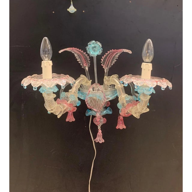 Murano Glass Wall Sconce from Seguso, 1980s For Sale - Image 9 of 9