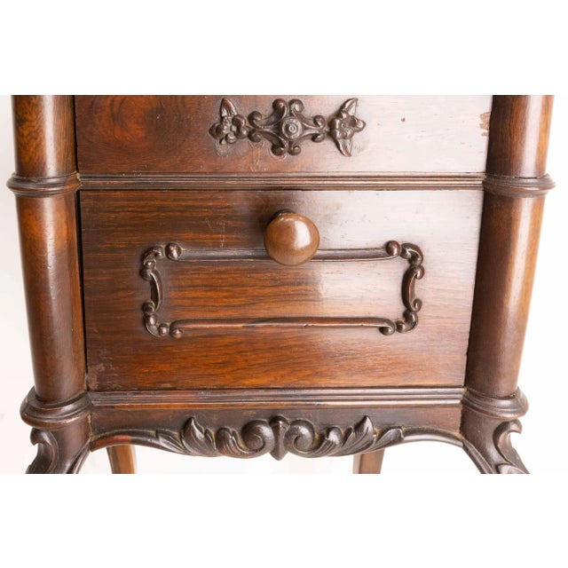 19th Century French Louis XV Chestnut Nightstand For Sale - Image 10 of 12