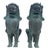 Verdigris 1990s Monumental Pair of Southeast Asian Verdigris Bronze Guardian Lion Statues For Sale - Image 8 of 12