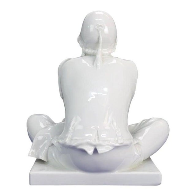 Ceramic Meissen Designed by Alexander Struck Blanc De Chine Porcelain “The Tailor” C1950 For Sale - Image 7 of 15