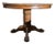 Vintage Oak Round Pedestal Dining Table With Claw Feet For Sale