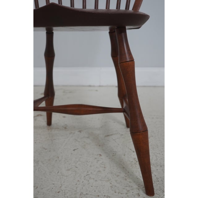 Brown Set of 6 Dr Dimes Mixed Wood Bow Back Windsor Chairs For Sale - Image 8 of 18