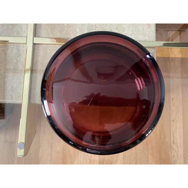 Blenko Mid-Century Modern Amethyst Glass Lidded Powder Dish For Sale - Image 4 of 8