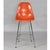 Rare set of three Charles Eames for Herman Miller counter height bar stools. The orange fiberglass counter height stools...