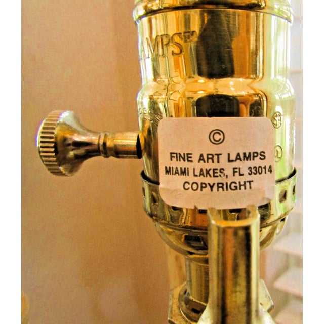 Fine Art Lamps Handcrafted Castile Collection Wrought Iron Floor Lamp With Shade For Sale - Image 14 of 15
