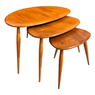 Nesting Tables by Lucian Ercolani for Ercol, 1960s, Set of 3 For Sale