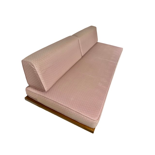 Vintage Mid-Century Modern Wood Platform Sofa Daybed For Sale - Image 4 of 18
