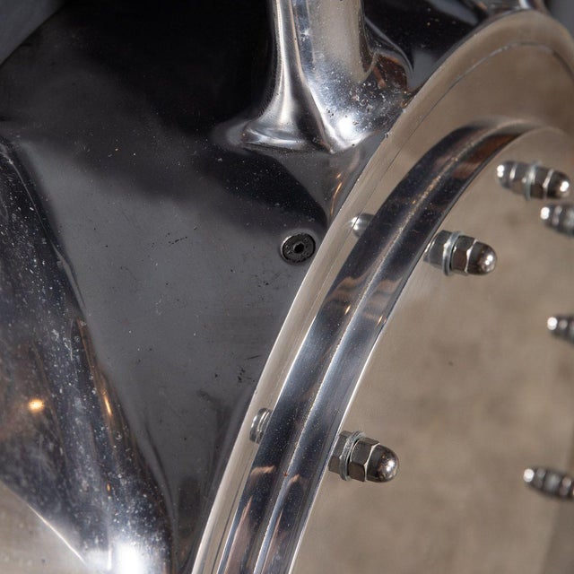 Silver Large Polished Intake Fan Blade, Circa 1950 For Sale - Image 8 of 13