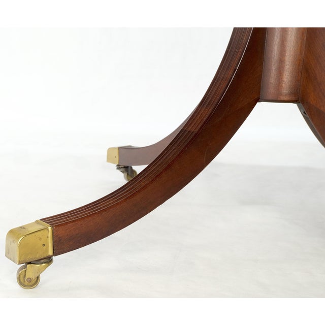 Baker Furniture Company Baker Charleston Collection Mahogany Banded Dining Table 6 Chairs Set Stunning! For Sale - Image 4 of 18