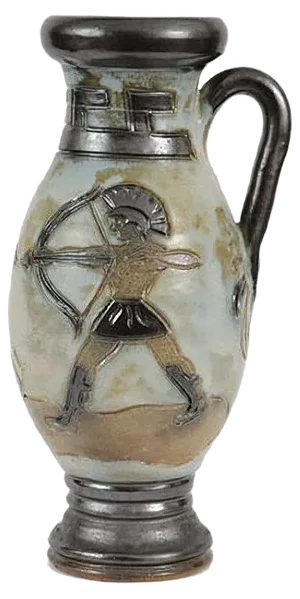 Hand-Crafted Stoneware Vase by Roger Guerin, 1930s