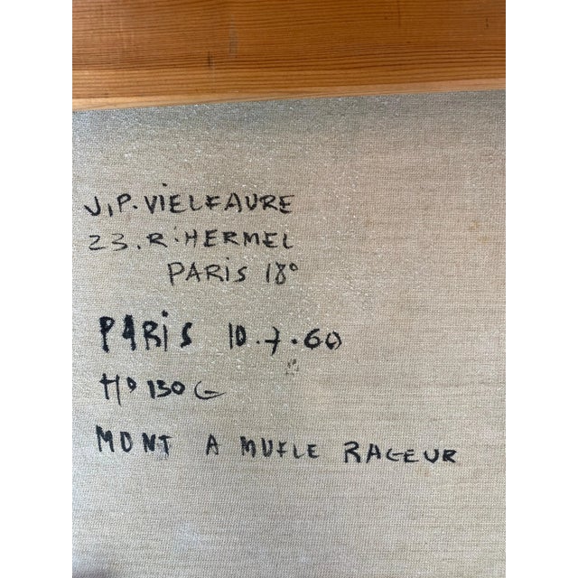 Jean-Pierre Vielfaure Mont à mufle rageur 10/07/1969 oil painting frame titled dated and signed on the back 66x51x2 This...