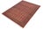 Shabby Chic Rustic Bokhara Peach/Black Hand Knotted Wool Rug For Sale - Image 3 of 9