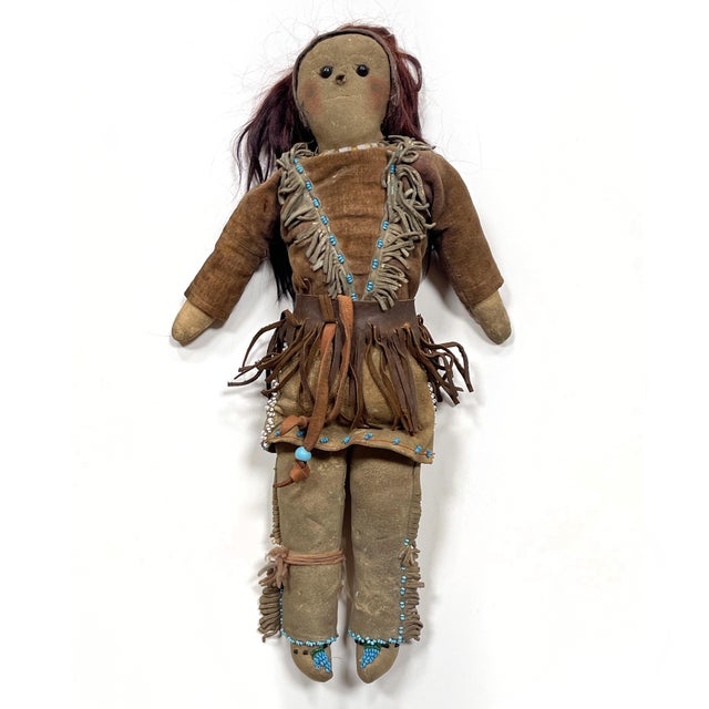 Antique Native American Plains Indian Doll For Sale - Image 13 of 13